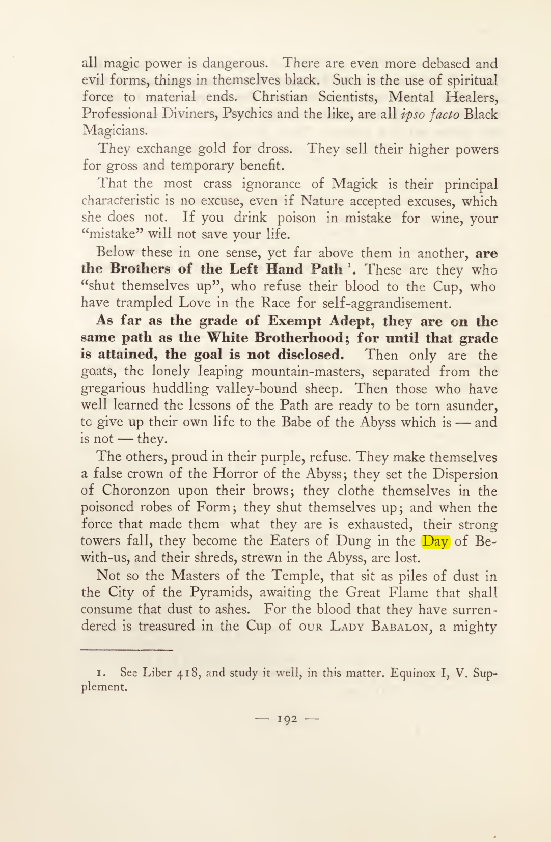 Original scan of Magick in Theory and Practice (Section 2), PDF page 72