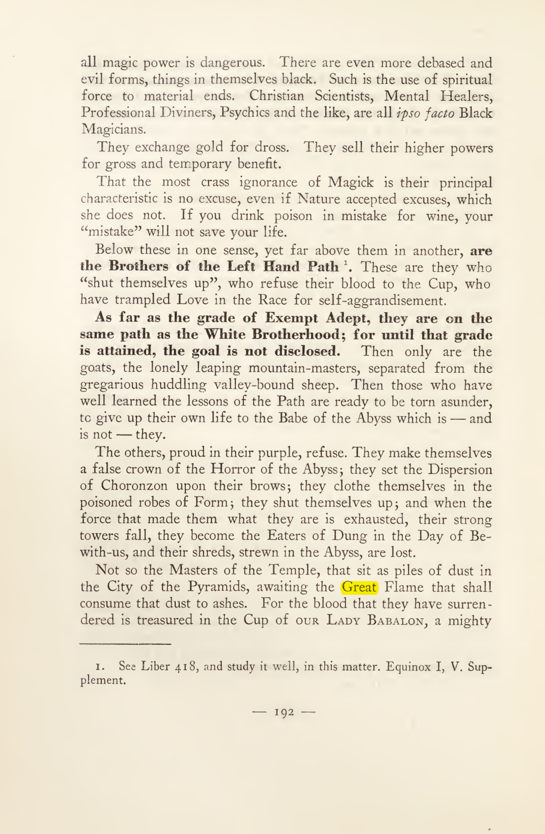 Original scan of Magick in Theory and Practice (Section 2), PDF page 72