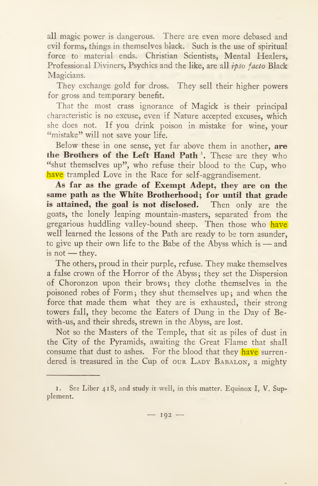 Original scan of Magick in Theory and Practice (Section 2), PDF page 72