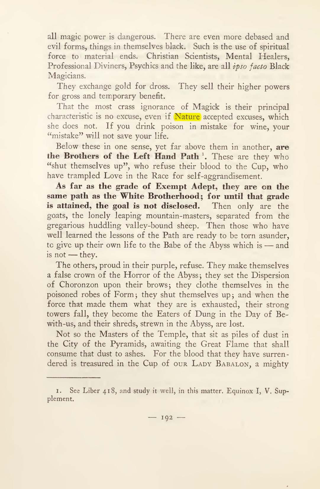 Original scan of Magick in Theory and Practice (Section 2), PDF page 72