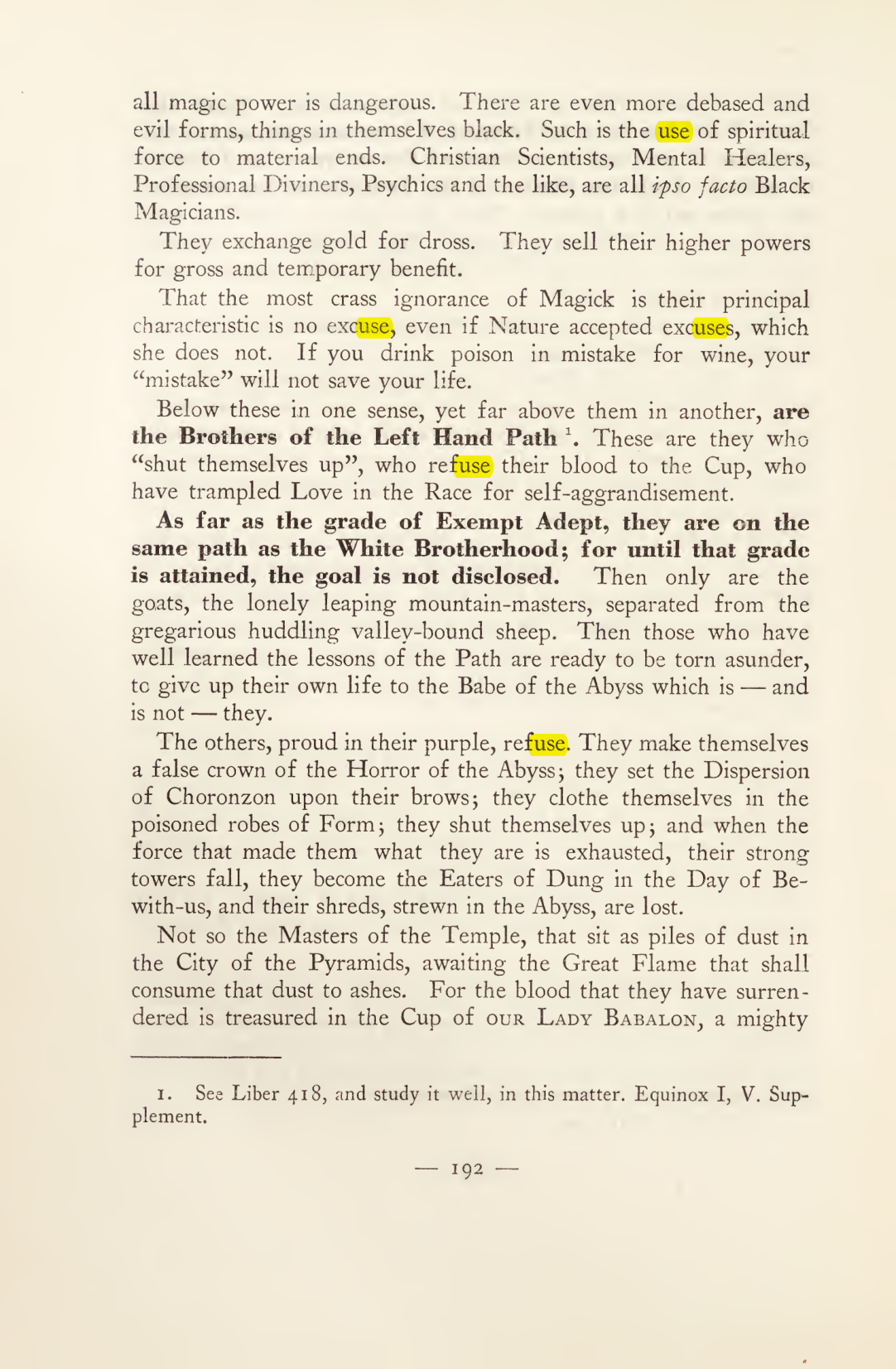 Original scan of Magick in Theory and Practice (Section 2), PDF page 72