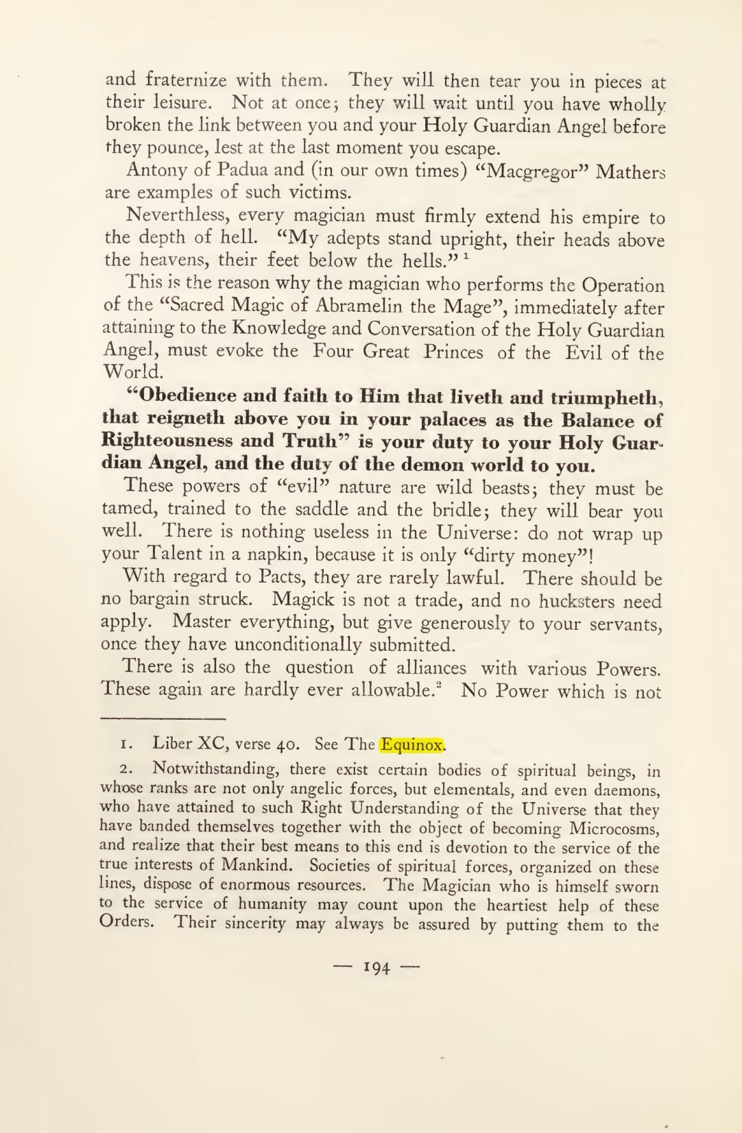 Original scan of Magick in Theory and Practice (Section 2), PDF page 74