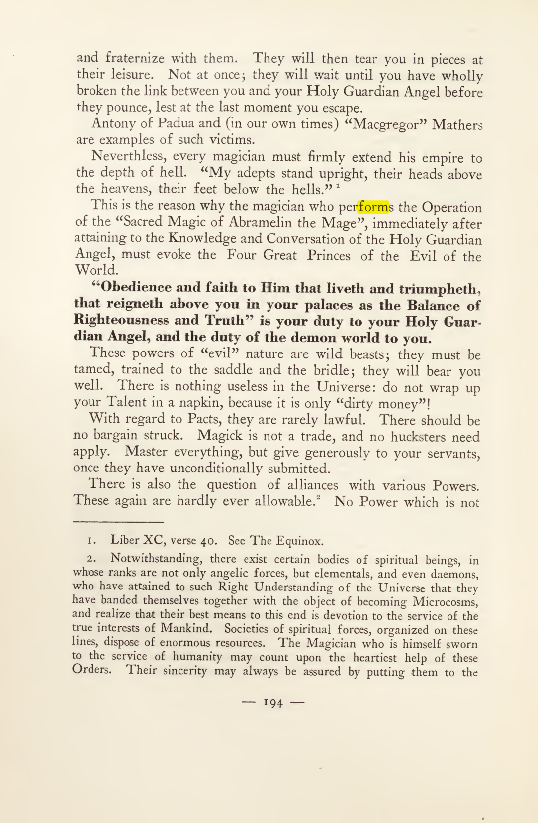 Original scan of Magick in Theory and Practice (Section 2), PDF page 74