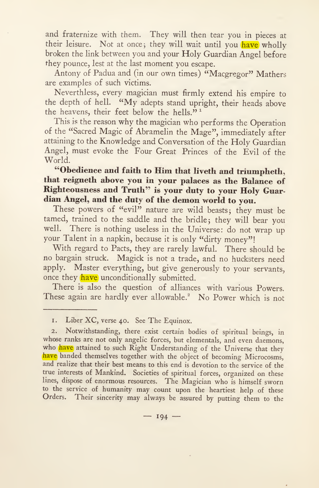 Original scan of Magick in Theory and Practice (Section 2), PDF page 74