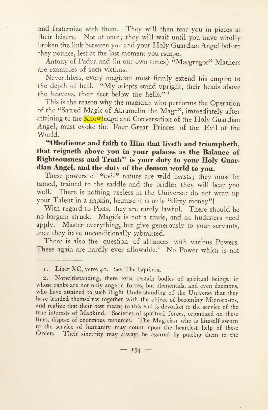Original scan of Magick in Theory and Practice (Section 2), PDF page 74