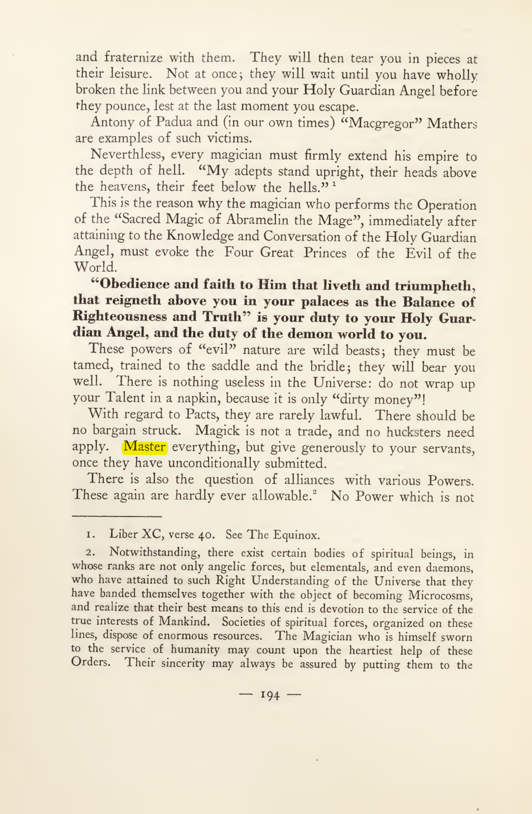 Original scan of Magick in Theory and Practice (Section 2), PDF page 74