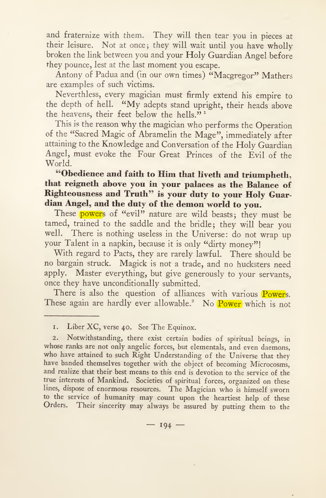 Original scan of Magick in Theory and Practice (Section 2), PDF page 74