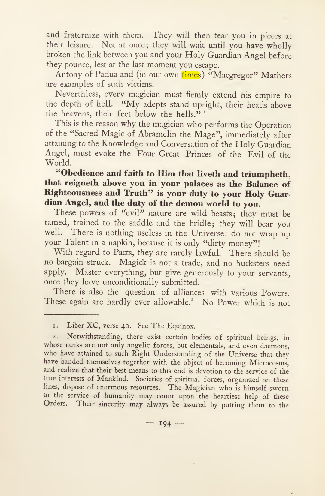 Original scan of Magick in Theory and Practice (Section 2), PDF page 74