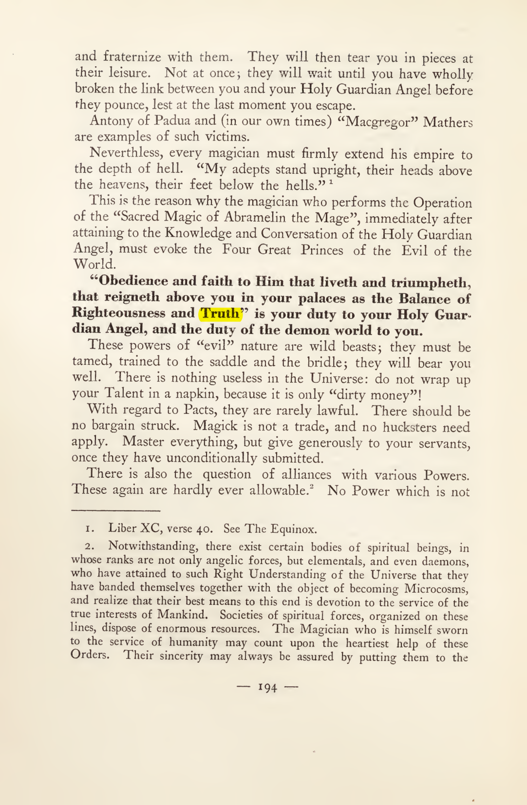 Original scan of Magick in Theory and Practice (Section 2), PDF page 74
