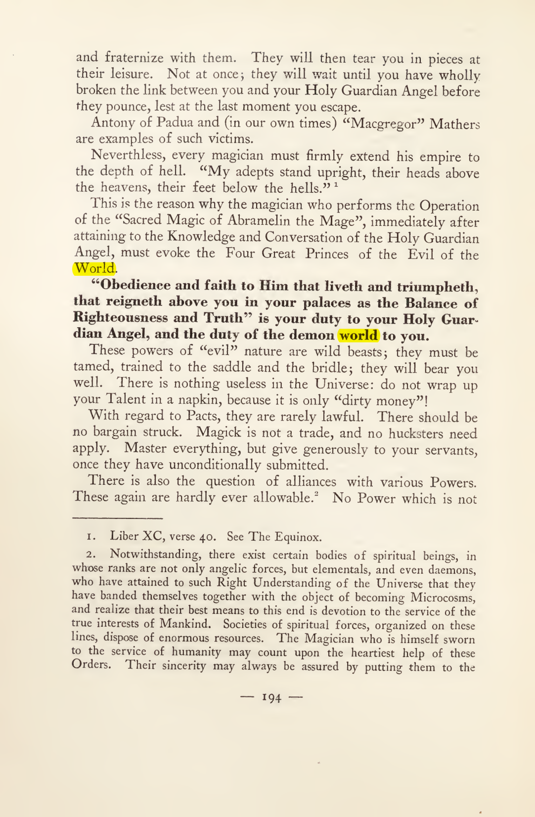 Original scan of Magick in Theory and Practice (Section 2), PDF page 74
