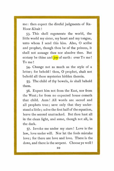 Original scan of Liber Al vel Legis, PDF page 10