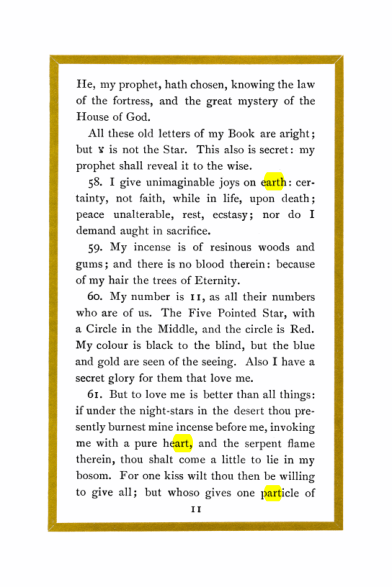 Original scan of Liber Al vel Legis, PDF page 11