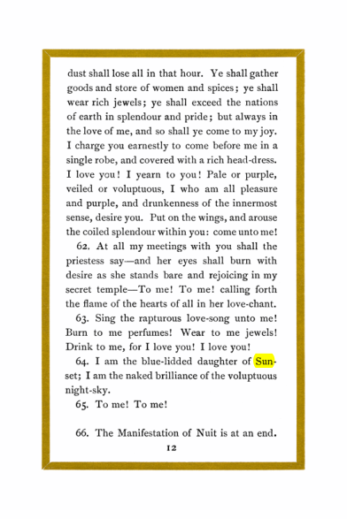 Original scan of Liber Al vel Legis, PDF page 12