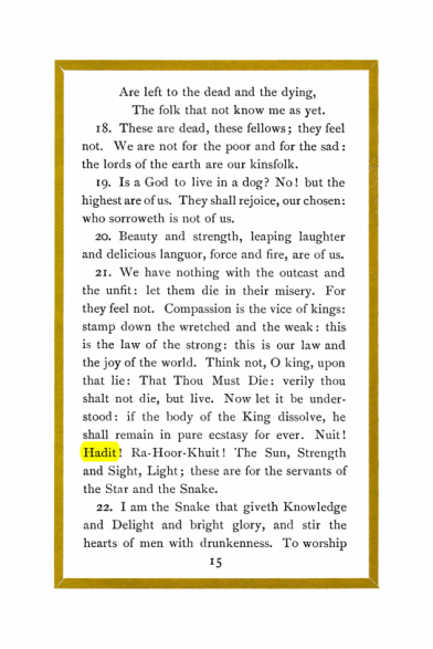 Original scan of Liber Al vel Legis, PDF page 15