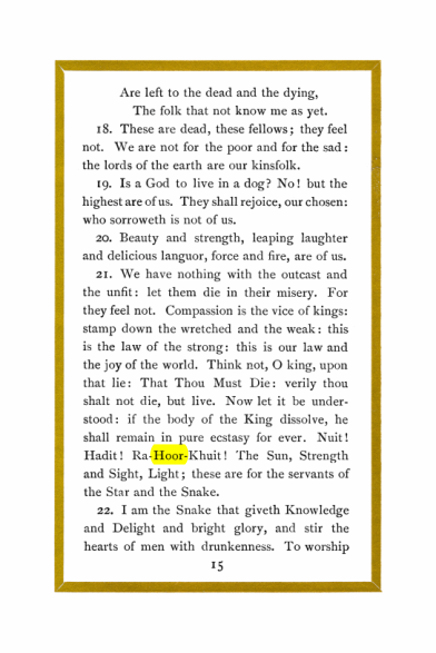 Original scan of Liber Al vel Legis, PDF page 15