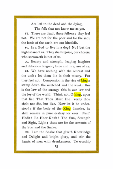 Original scan of Liber Al vel Legis, PDF page 15