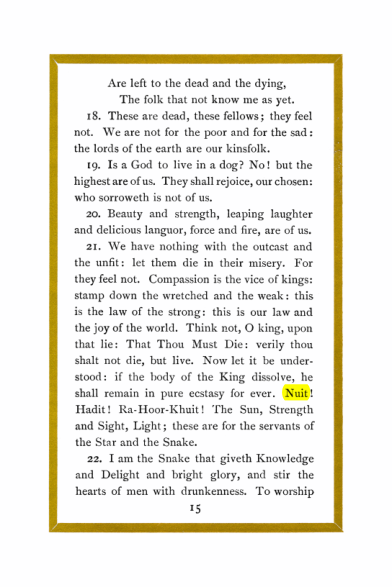 Original scan of Liber Al vel Legis, PDF page 15