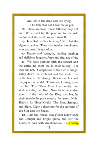 Original scan of Liber Al vel Legis, PDF page 15
