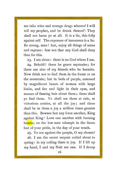 Original scan of Liber Al vel Legis, PDF page 16