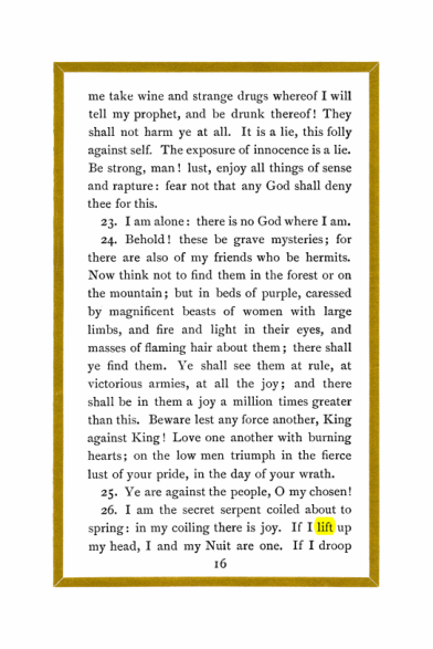 Original scan of Liber Al vel Legis, PDF page 16
