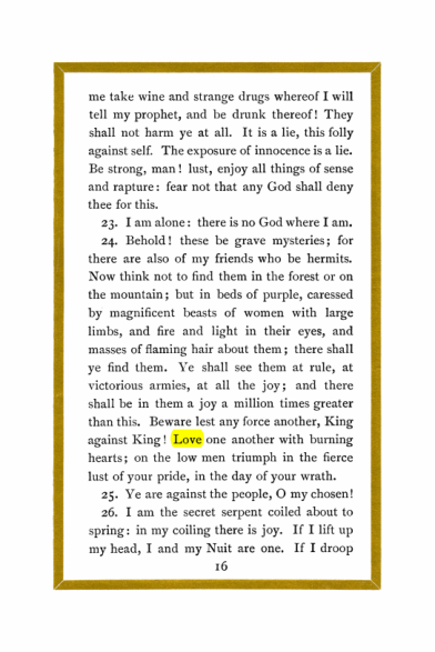 Original scan of Liber Al vel Legis, PDF page 16