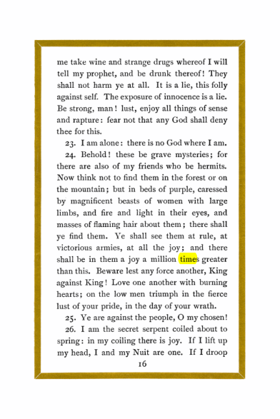 Original scan of Liber Al vel Legis, PDF page 16
