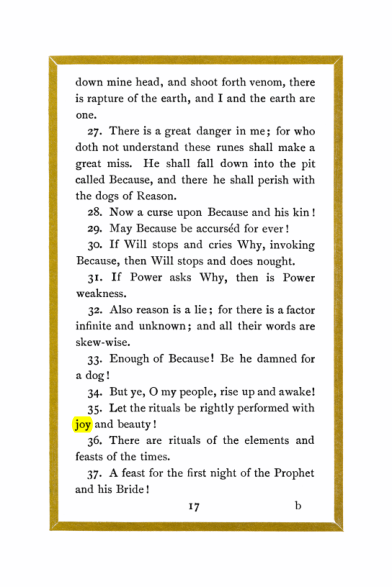 Original scan of Liber Al vel Legis, PDF page 17