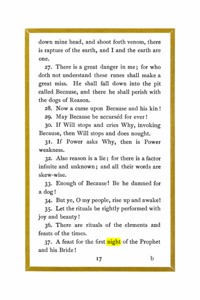 Original scan of Liber Al vel Legis, PDF page 17