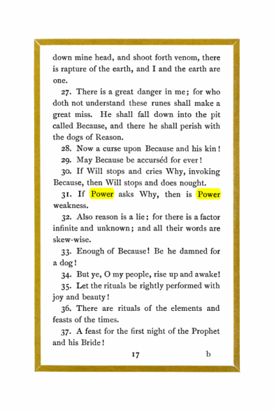 Original scan of Liber Al vel Legis, PDF page 17