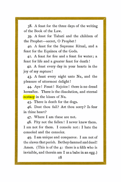 Original scan of Liber Al vel Legis, PDF page 18
