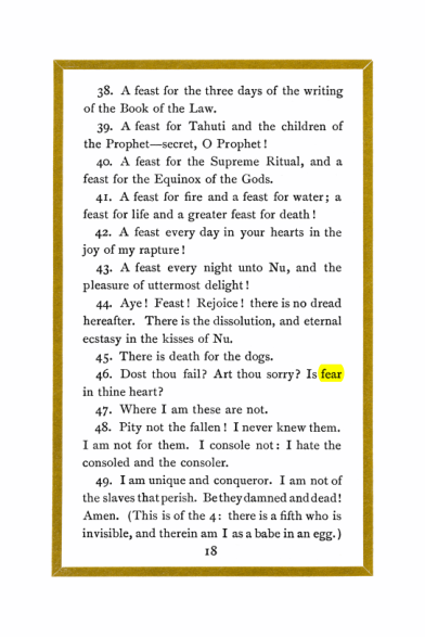 Original scan of Liber Al vel Legis, PDF page 18