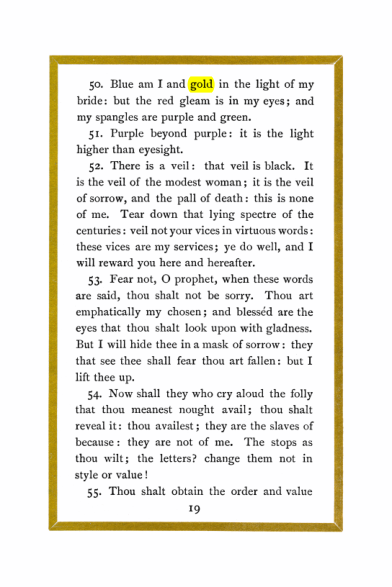 Original scan of Liber Al vel Legis, PDF page 19