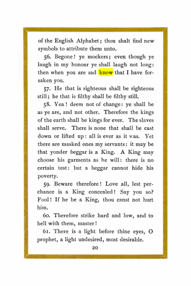 Original scan of Liber Al vel Legis, PDF page 20