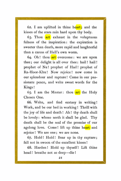Original scan of Liber Al vel Legis, PDF page 21