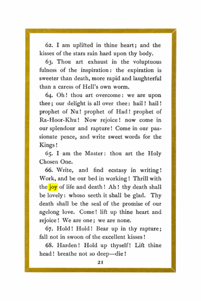 Original scan of Liber Al vel Legis, PDF page 21
