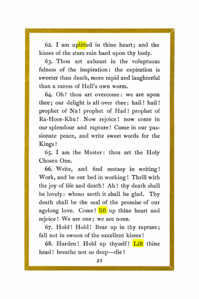 Original scan of Liber Al vel Legis, PDF page 21