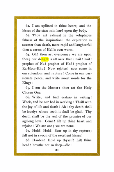 Original scan of Liber Al vel Legis, PDF page 21