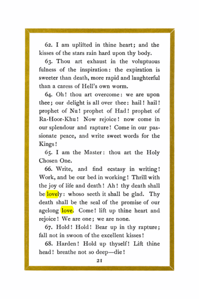 Original scan of Liber Al vel Legis, PDF page 21