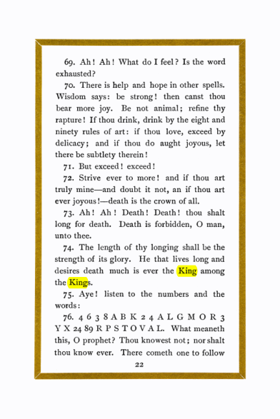 Original scan of Liber Al vel Legis, PDF page 22