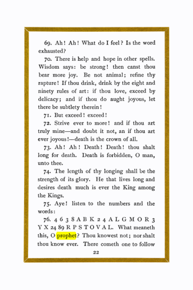 Original scan of Liber Al vel Legis, PDF page 22