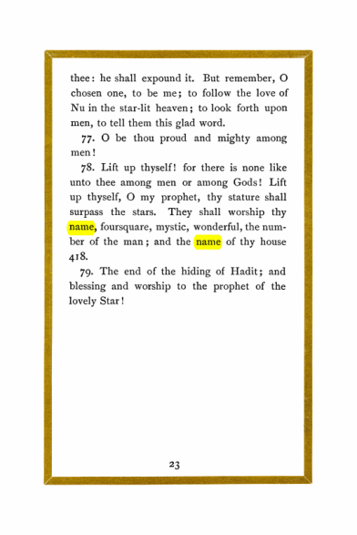 Original scan of Liber Al vel Legis, PDF page 23