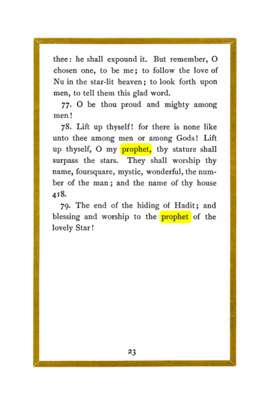 Original scan of Liber Al vel Legis, PDF page 23