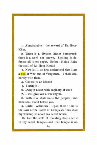 Original scan of Liber Al vel Legis, PDF page 24