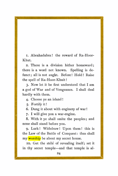 Original scan of Liber Al vel Legis, PDF page 24