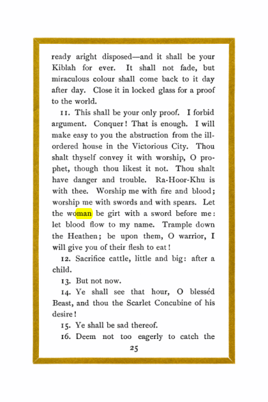 Original scan of Liber Al vel Legis, PDF page 25