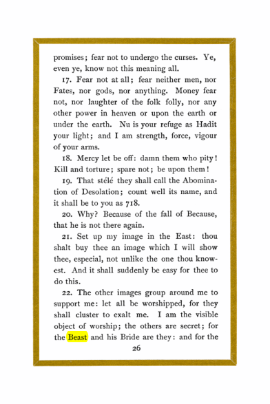 Original scan of Liber Al vel Legis, PDF page 26