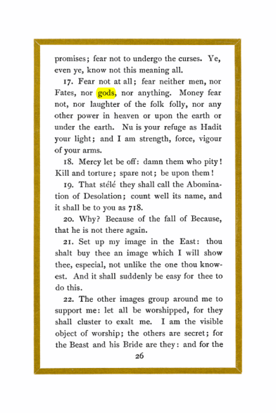Original scan of Liber Al vel Legis, PDF page 26