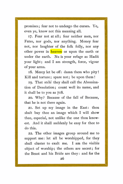 Original scan of Liber Al vel Legis, PDF page 26