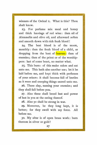 Original scan of Liber Al vel Legis, PDF page 27
