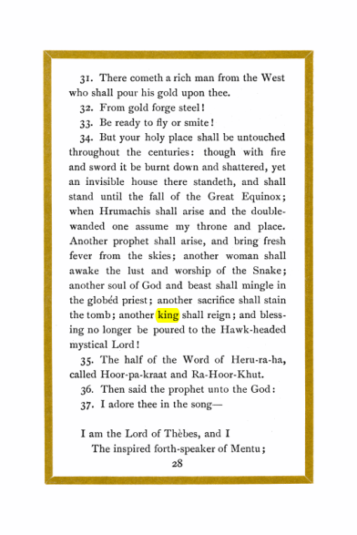 Original scan of Liber Al vel Legis, PDF page 28
